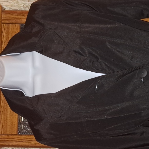 NWT,Vintage 80's,Black,Midi,Coat with Removable Fleece Lining,Deep Front Pockets - Picture 3 of 16